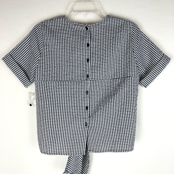 NWT Sadie & Sage gingham top - Picture 4 of 6